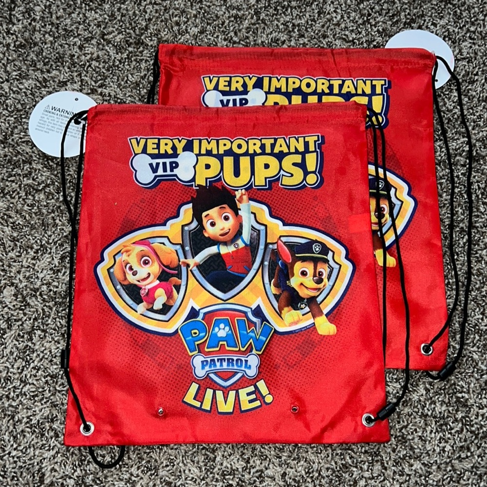 Paw patrol live bags backpack souvenir VIP lanyard with tag lunch bag poster